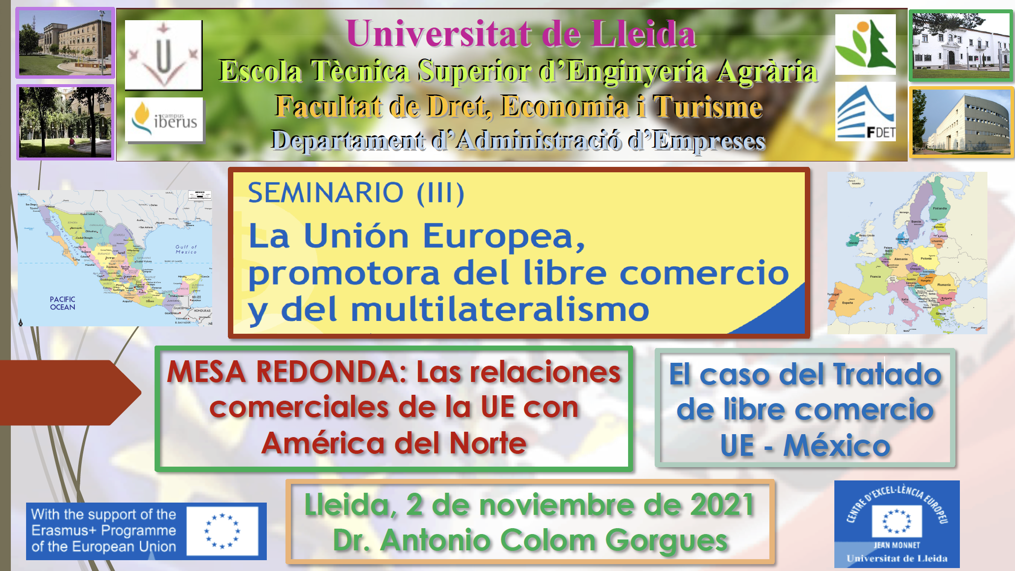 Las relaciones comerciales de la UE con América del Norte. El caso del Tratado de libre comercio UE - México